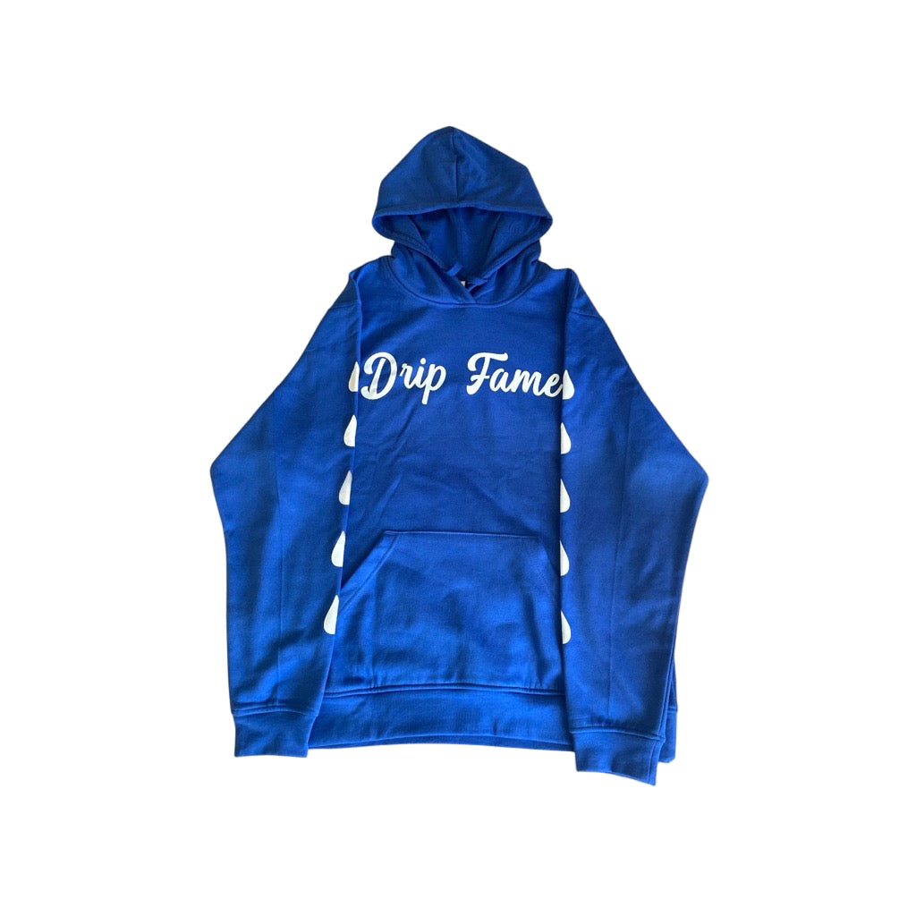 DripFame Royal Blue Hoodie